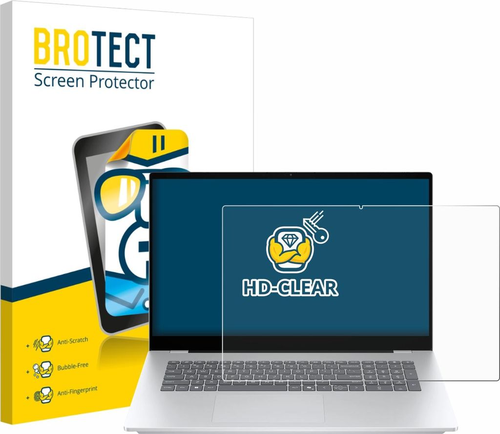 Für HP OmniBook 7 17-dc Schutzfolie BROTECT Displayschutz Display Schutz Folie Klar Transparent