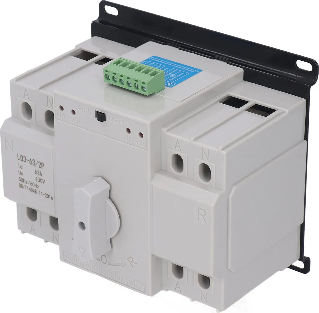Inverseur de source automatique 63A double alimentation 230V 2 pôles
