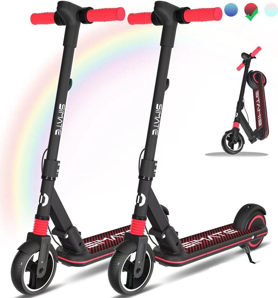 (2 Stück)Elektroroller, 130 W Motor/Höchstgeschwindigkeit 14 km/h/24 V 2,5 Ah Lithium-Ionen-Akku