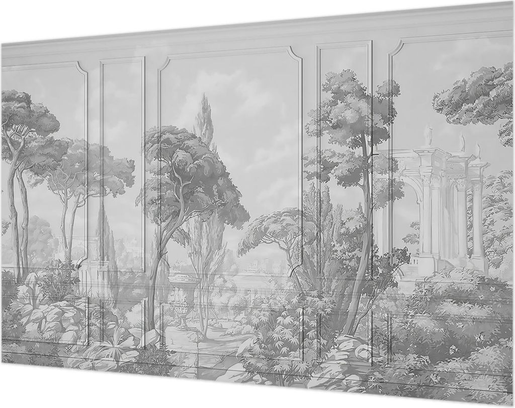 Wandtapete - Dekorative Tapete für Wohnzimmer- Tapetenfolie für Wanddekoration - 104x70 cm - Atmosphärische Natur