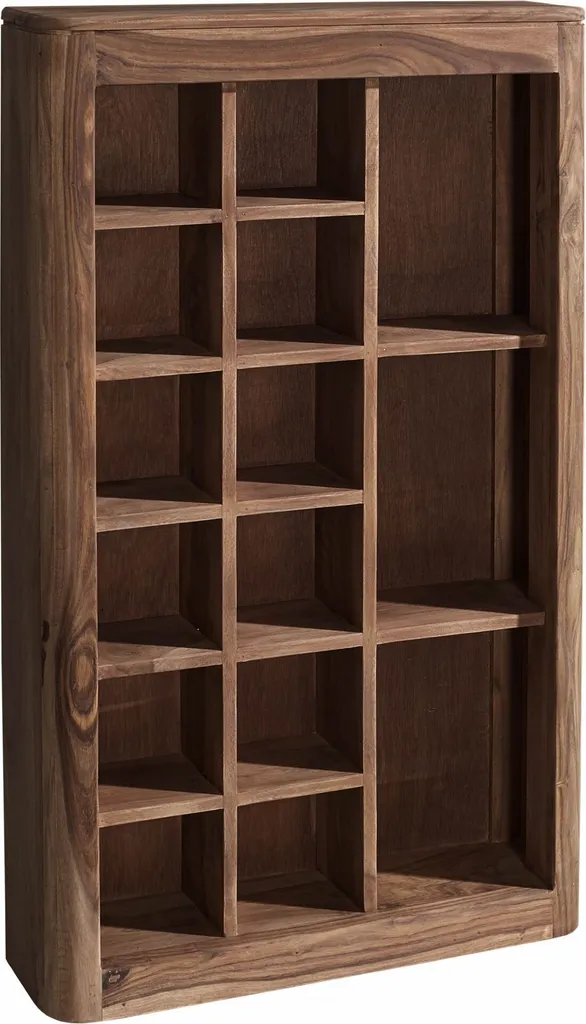 Meuble de rangement CD et DVD en bois massif palissandre TORONTO 65x18 cm