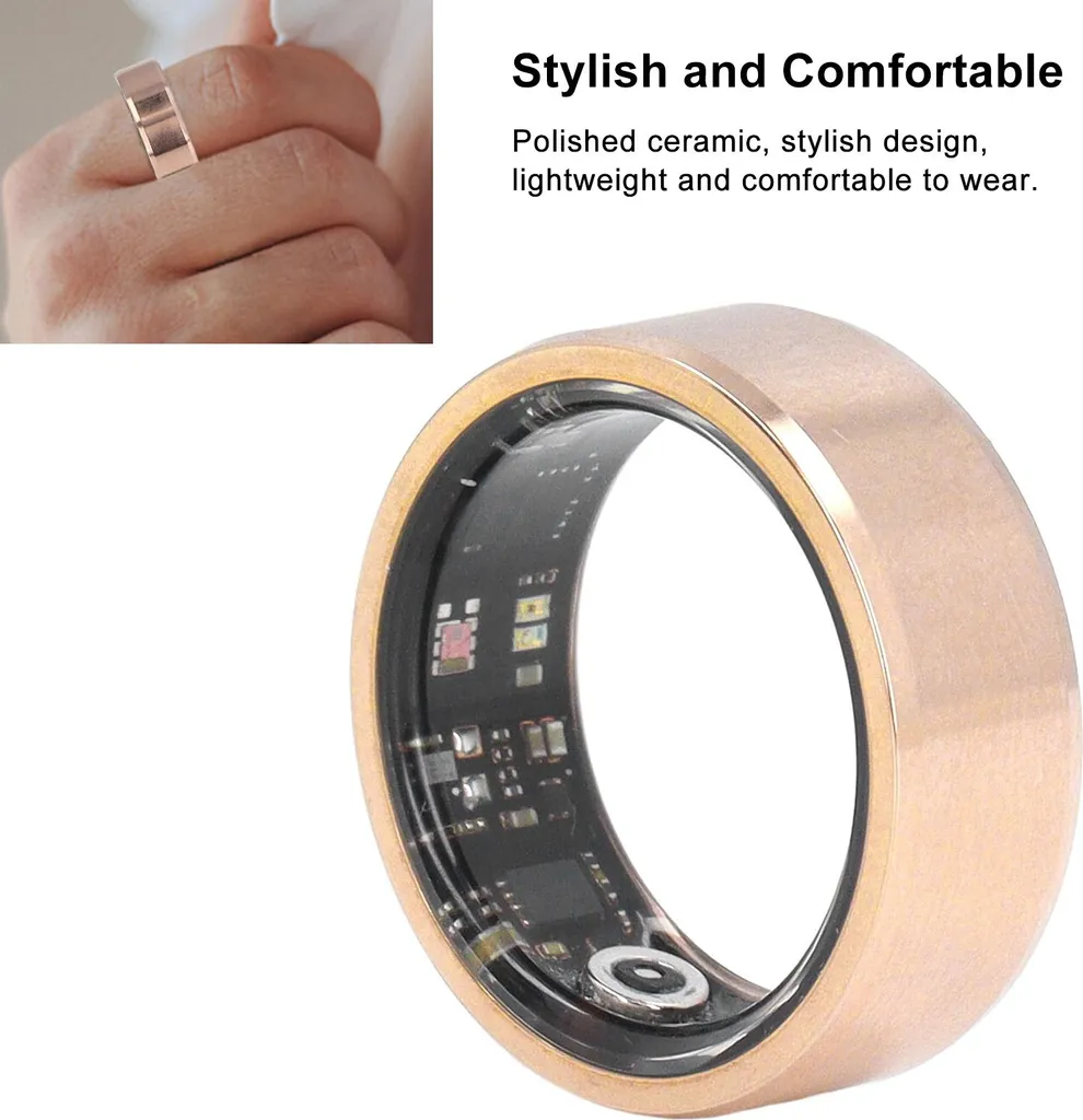 Smart Ring Oro Salute e Sport | Tracker Sonno Impermeabile IP68 - 5