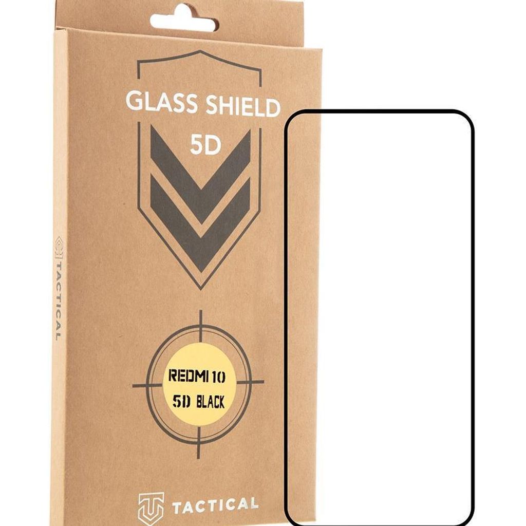 Tactical Glass Shield 5D für Xiaomi Redmi 10 - Optimaler Displayschutz in Schwarz KP25798