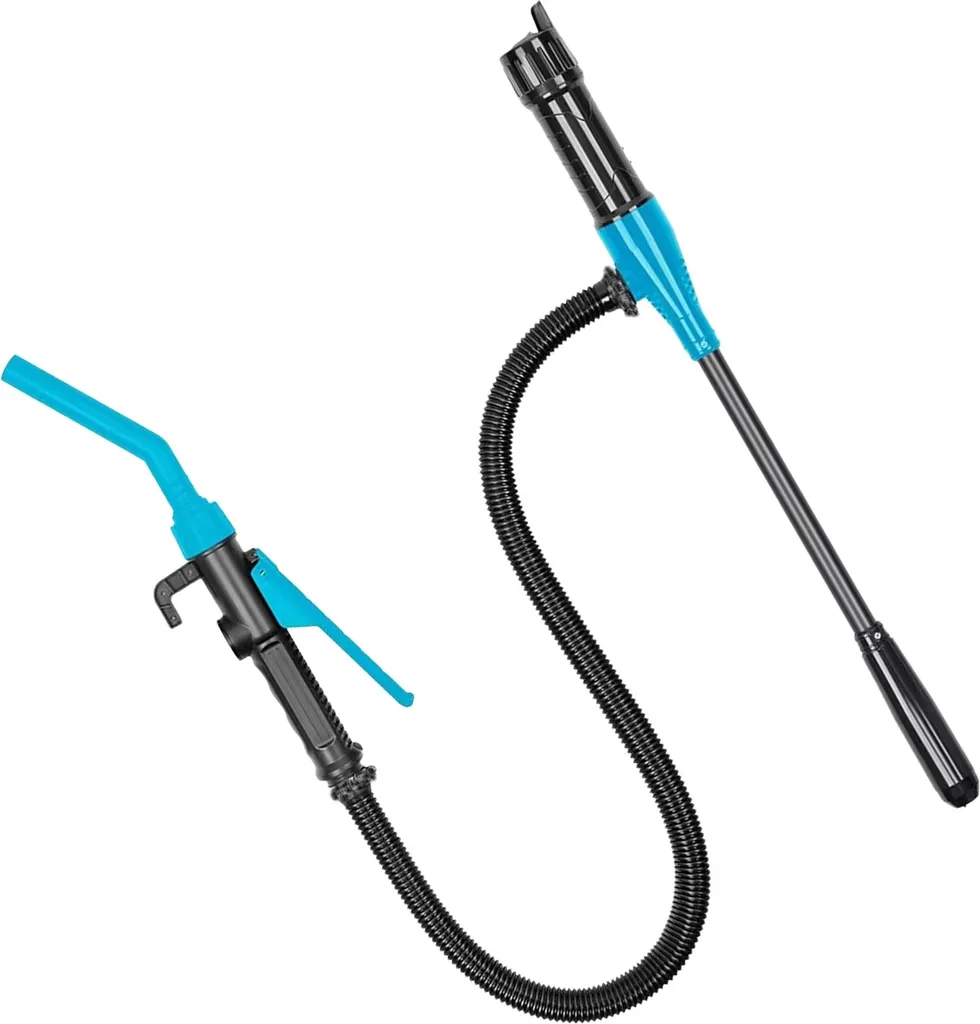 Pompe de transfert sans fil avec tube 90 cm pour essence et diesel