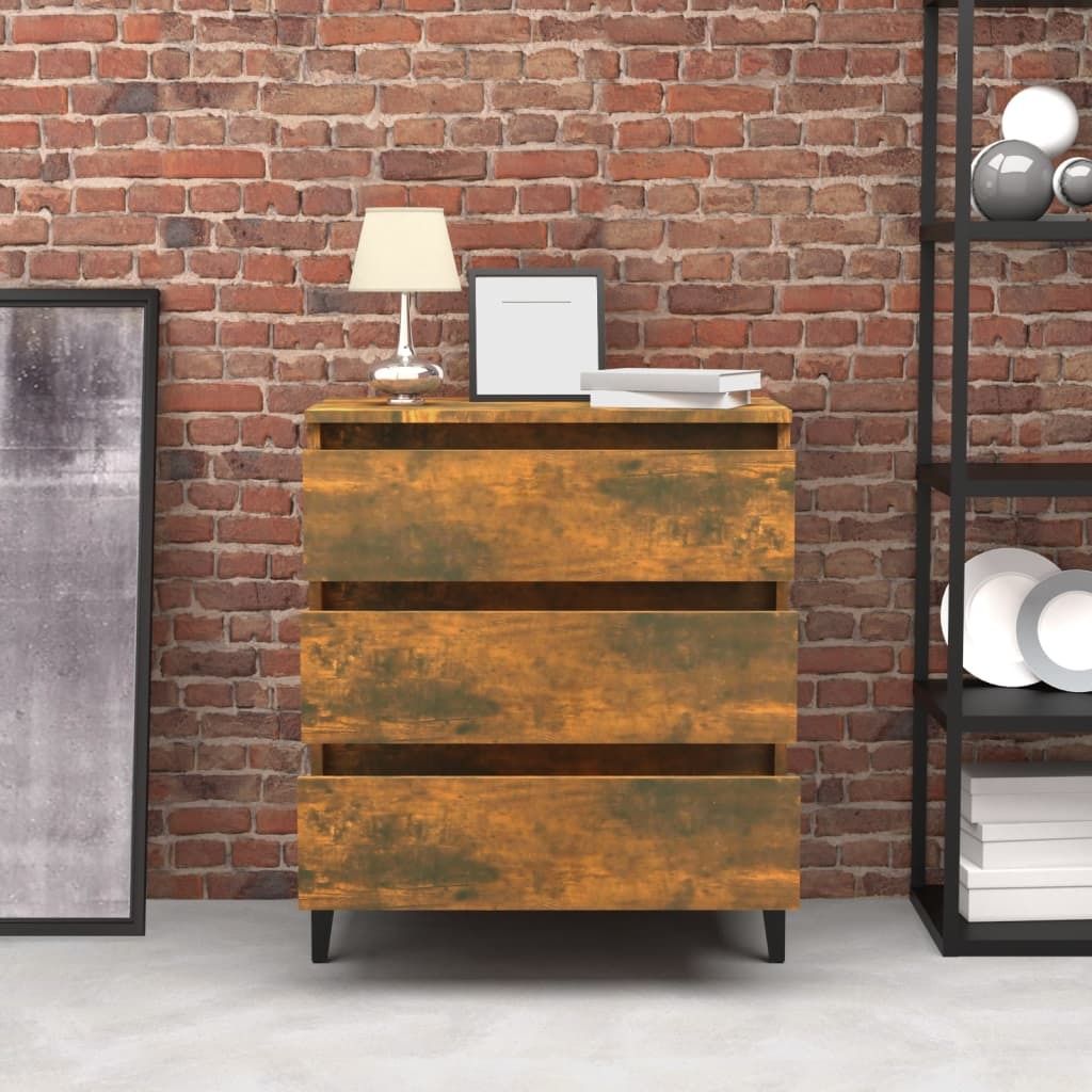 Maison Exclusive - Sideboard Räuchereiche 60x35x69 cm Holzwerkstoff