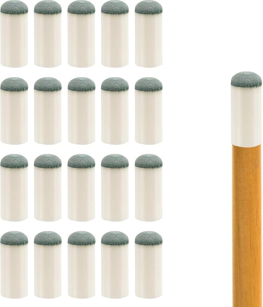 20 Pooltisch Zubehör - Ersatzspitzen für Billardqueue (12mm)