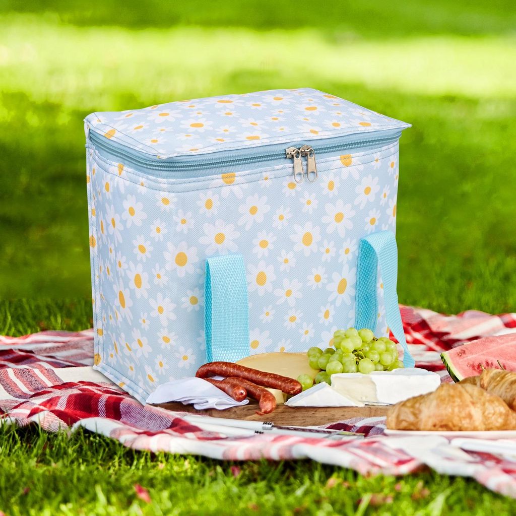 Faltbare Kühltasche Mit Isolierung – Perfekt Für Picknick, Camping & BBQ (41x33x26 Cm, Schwarz)