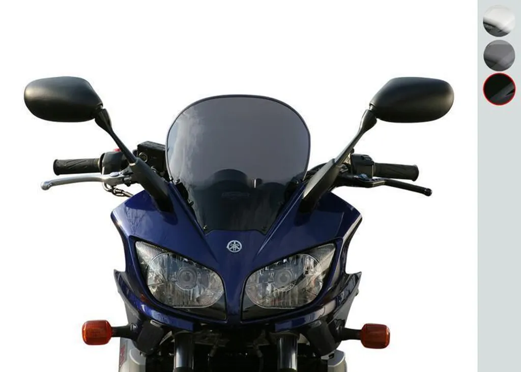 MRA Visière Touring Noire pour Yamaha FZS 1000 Fazer RN06 RN14