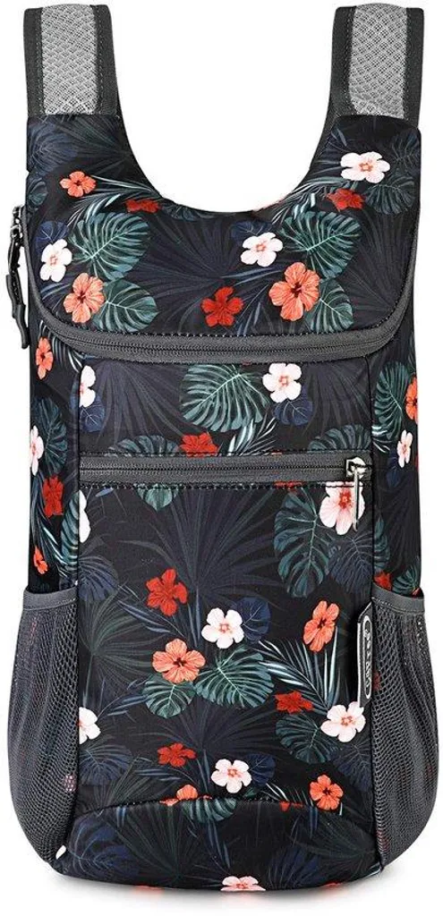 Petit sac de sport compact et léger 130g noir pour marche et ville