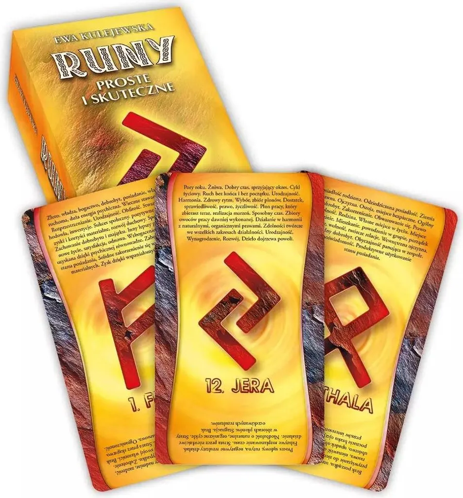 Runes simples et efficaces : Coffret complet 24 cartes avec livre guide