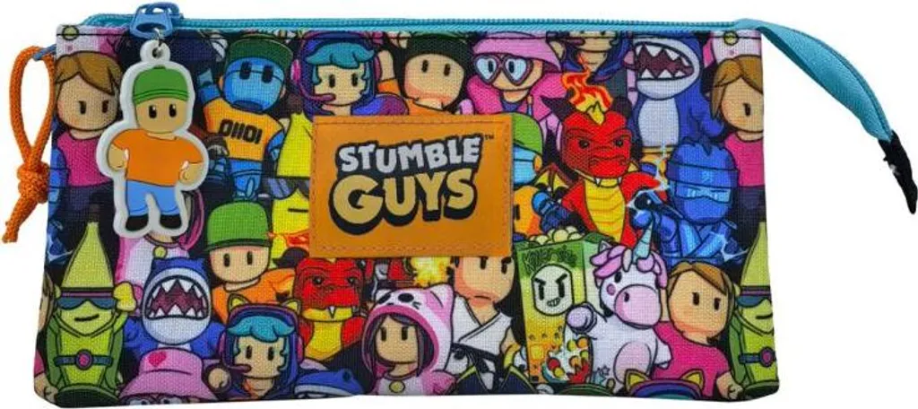 Astuccio Scuola Stumble Guys 3 Scomparti - Qualità e Ordine - 1