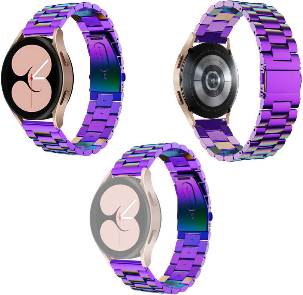 Für Samsung Galaxy Watch FE 6 5 4 Normal Pro Classic alle Größen Deluxe Stahl Armband