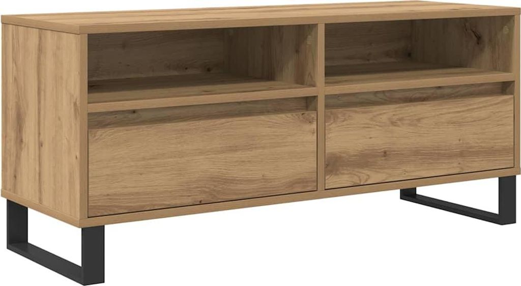 vidaXL TV skříňka se zásuvkami Dub Artisan 100 x 34,5 x Obrázek produktu 
