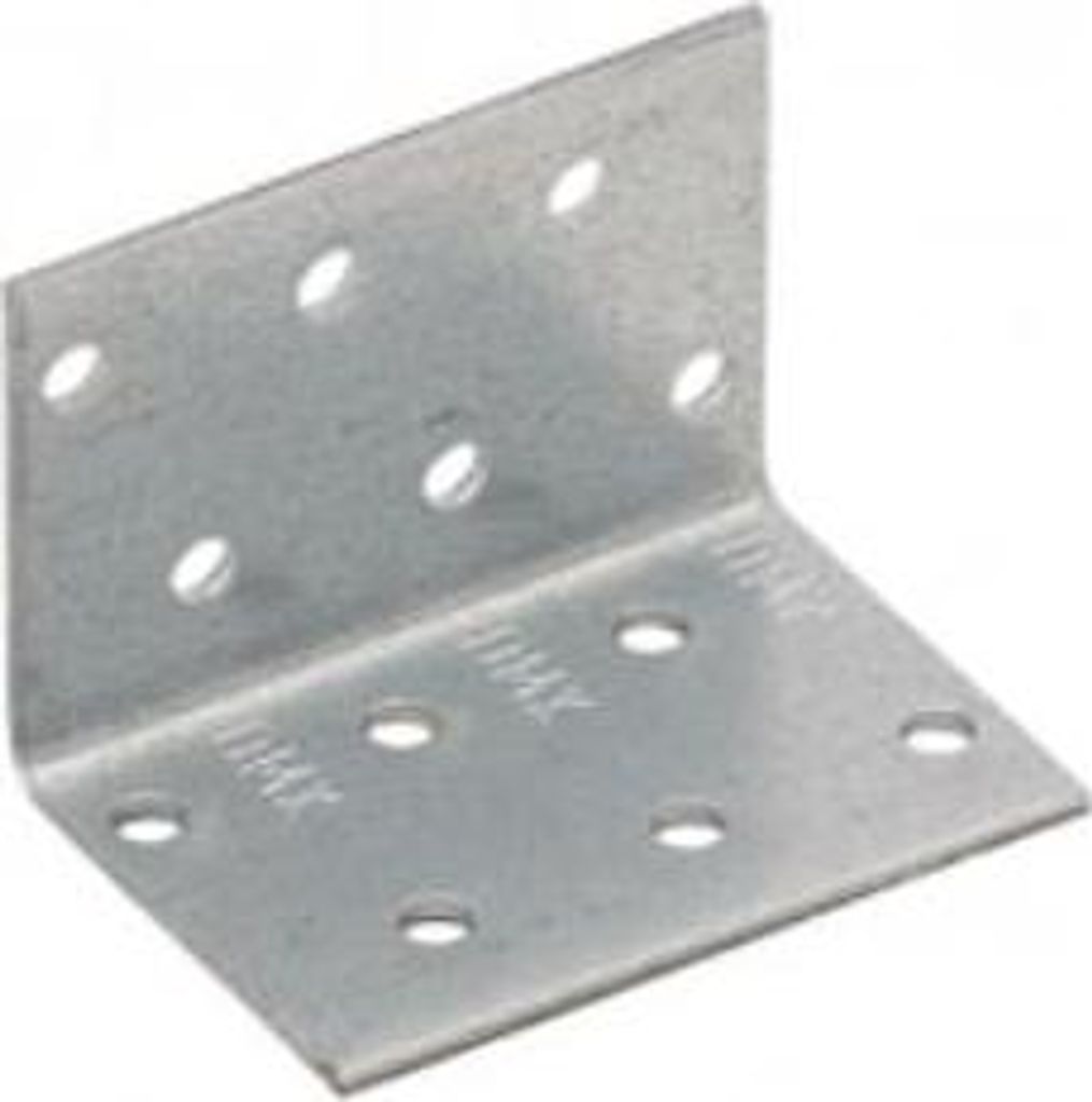 50x Lochplattenwinkel mit kleiner Sicke 40x40x60mm Produktbild 