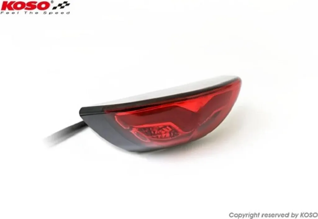 Feu de stop LED rouge KOSO GT-03 pour rénovation et tuning moto
