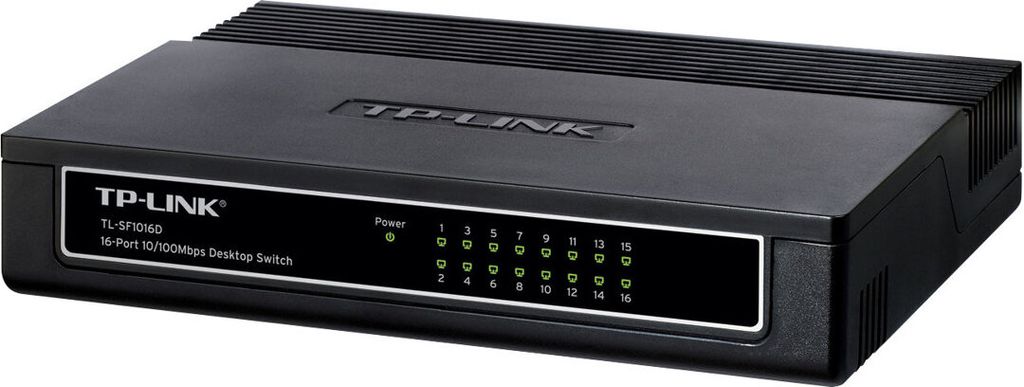 TP-Link TL-SF1016D, Nie zarządzany, Fast Ethernet (10/100), Zdjęcie produktu 