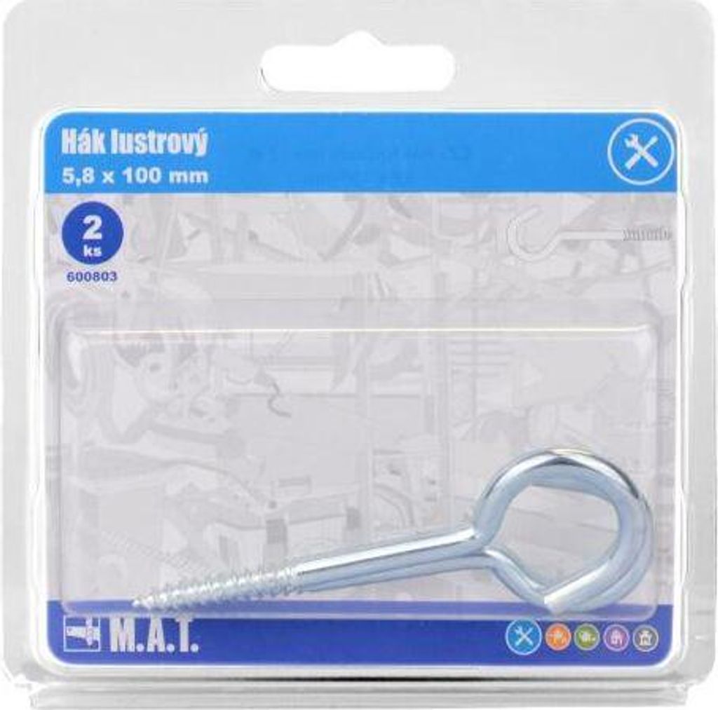 kronleuchterhaken 100x5,8mm glänzend (2St.)