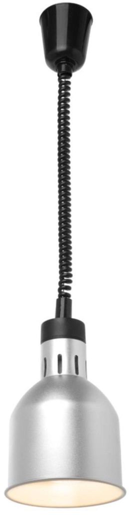 HENDI Wärmelampe Zylinder Silber Farbe