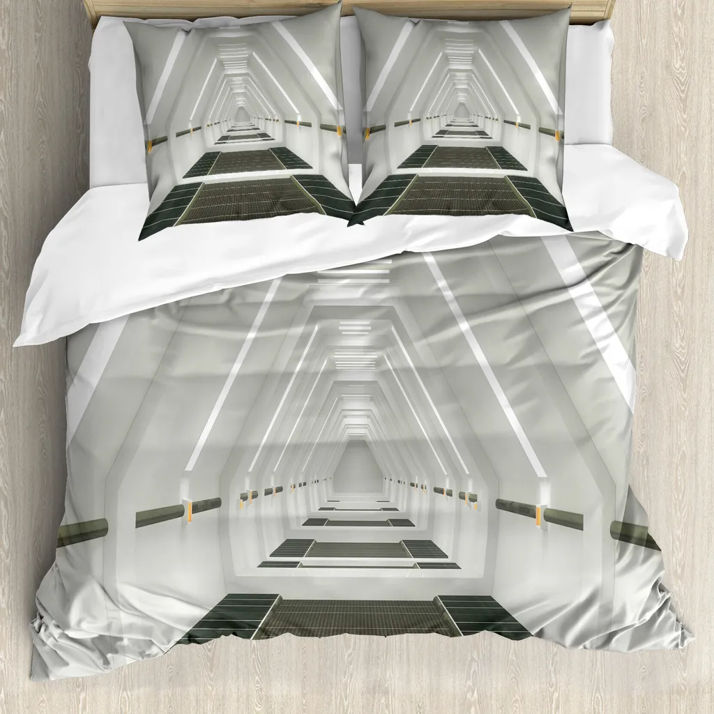 Set Letto Fantascienza Space Verde Militare ABAKUHAUS 155x220