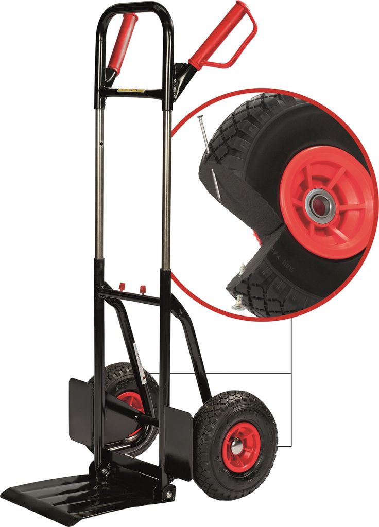 Pro-Bau-Tec 1-2-3 Profi-Stapelkarre mit PolyurethanRädern Produktbild 