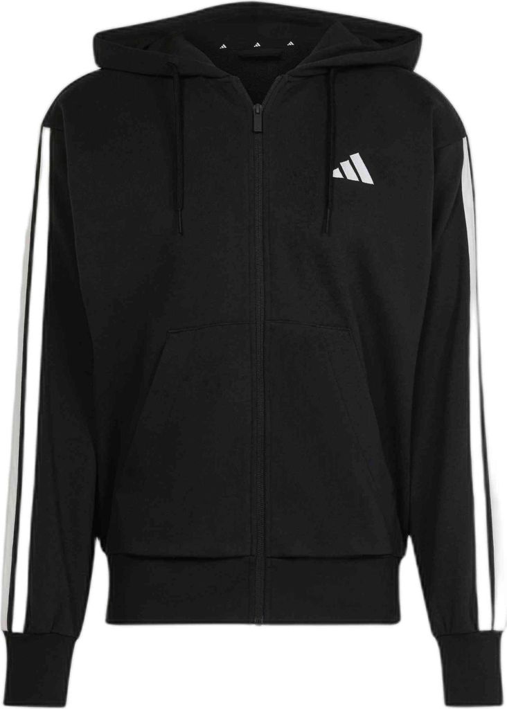 Adidas Essential 3-Stripes French Terry FZ Kapuzenpullover Herren