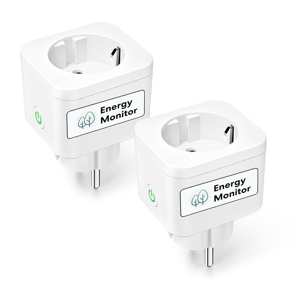 Meross Steckdose Typ F WiFi Steckdose Alexa Google Home 2 intelligente Steckdosen Energieverbrauchsmessung Gebäuden Energieverbrauch Smart Home