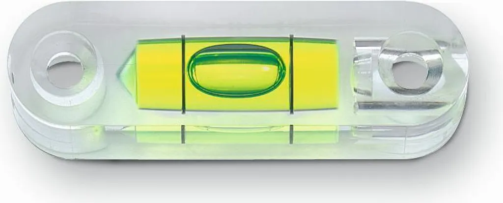 Livella a bolla grande, Con Copertura Protettiva in Metallo, misurazione angoli, circolare, livella di superficie - alloggiamento in metallo, fiala rotonda, Blu/Argento