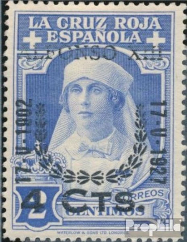 Briefmarken Spanien 1927 Mi 337 mit Falz Krönung