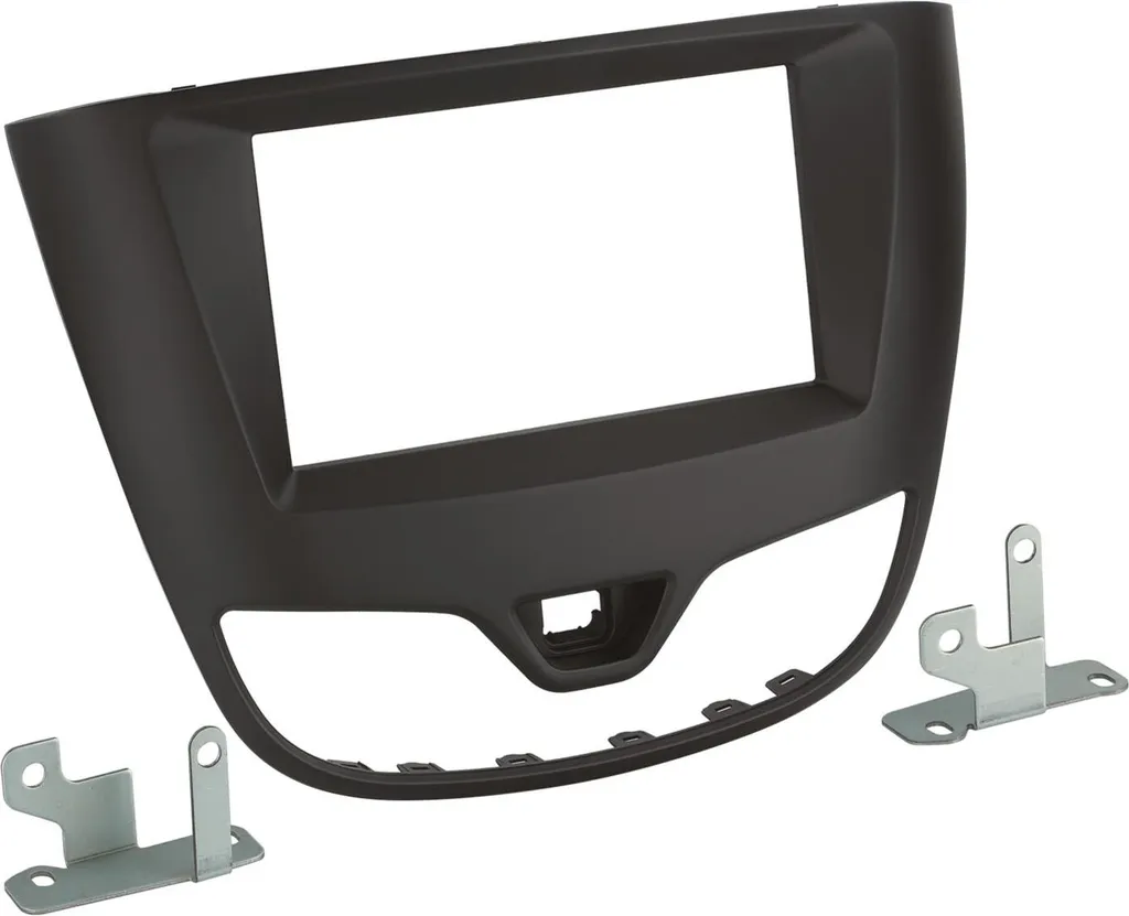 Façade autoradio 2-DIN Opel Karl 2017-2019 noire - Finition premium