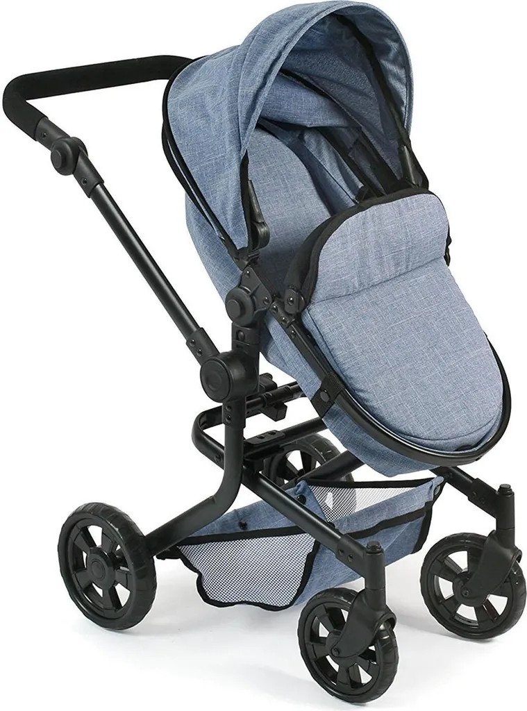 Poussette combinée pour poupée MIKA Bayer Chic 2000 Jeans Blue 595