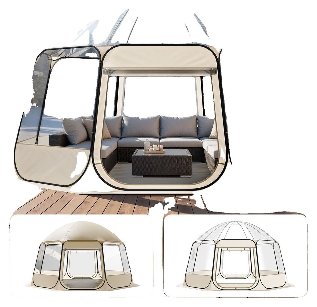 Namiot Kempingowy Vevor Igloo Przezroczysty 458X432X230Cm Zdjęcie produktu 