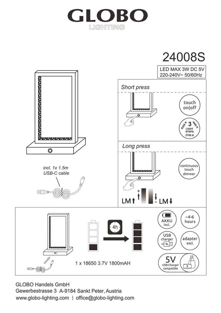 Lampe de Table Samega Multicolore : Éclairage Compact Gain de Place - 13