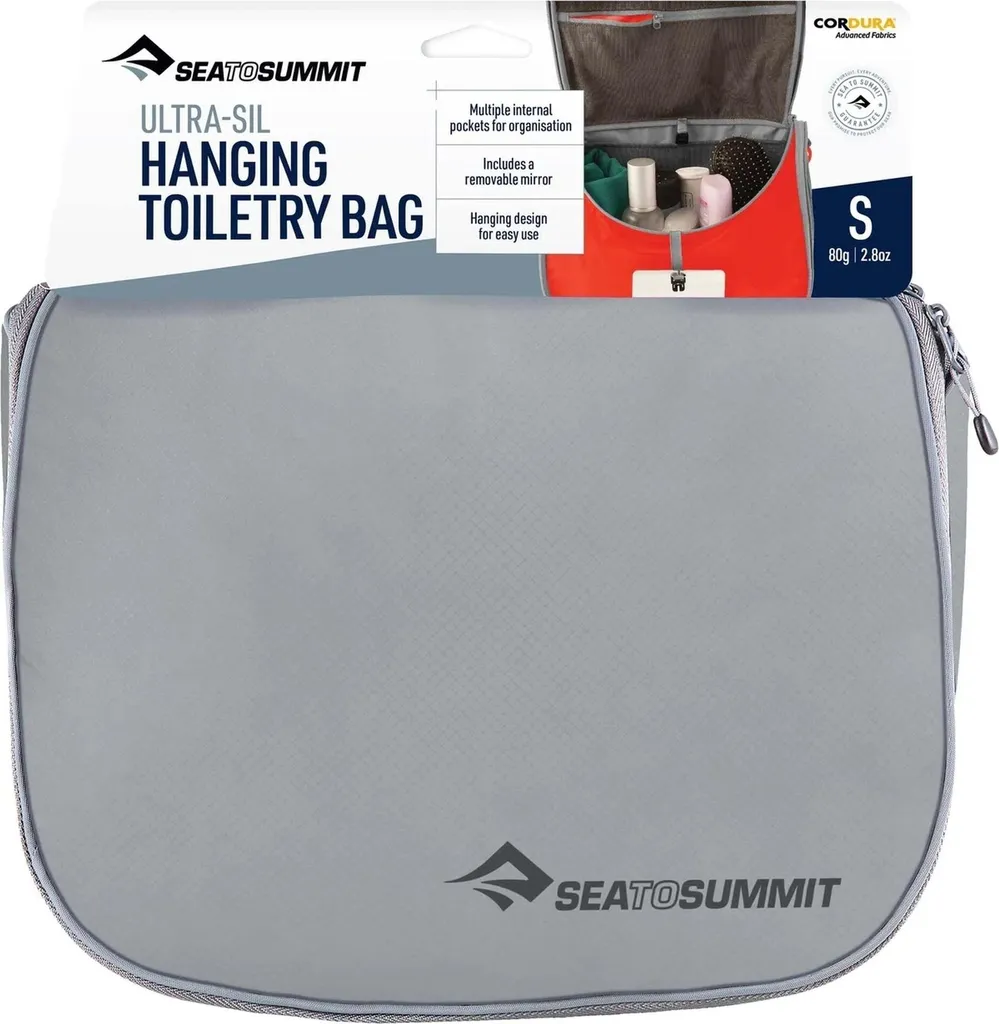 Sea to Summit Borsa Trucco Ultra-Sil Hanging Toiletry Bag Grey High Rise
