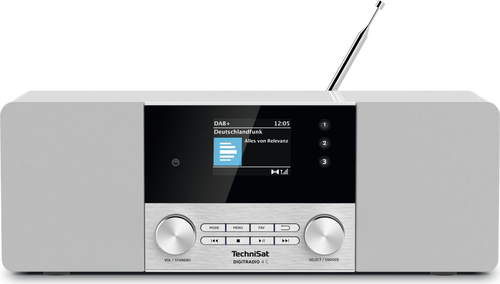 TechniSat DIGITRADIO 4 C | DAB+/ UKW-Stereoradio mit Farbdisplay