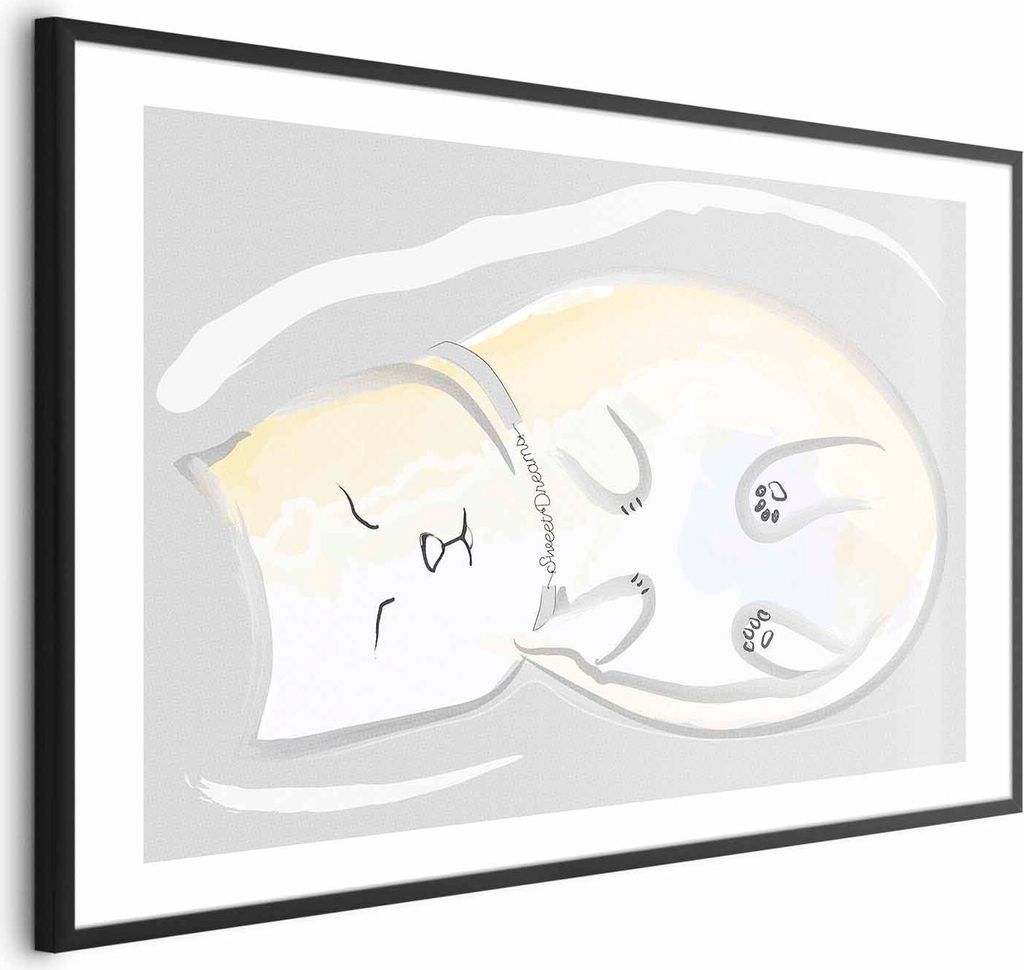 Posterpapier Poster - Sleeping Kitten 30x21 cm Für Kinder e-A-0120-ao-a