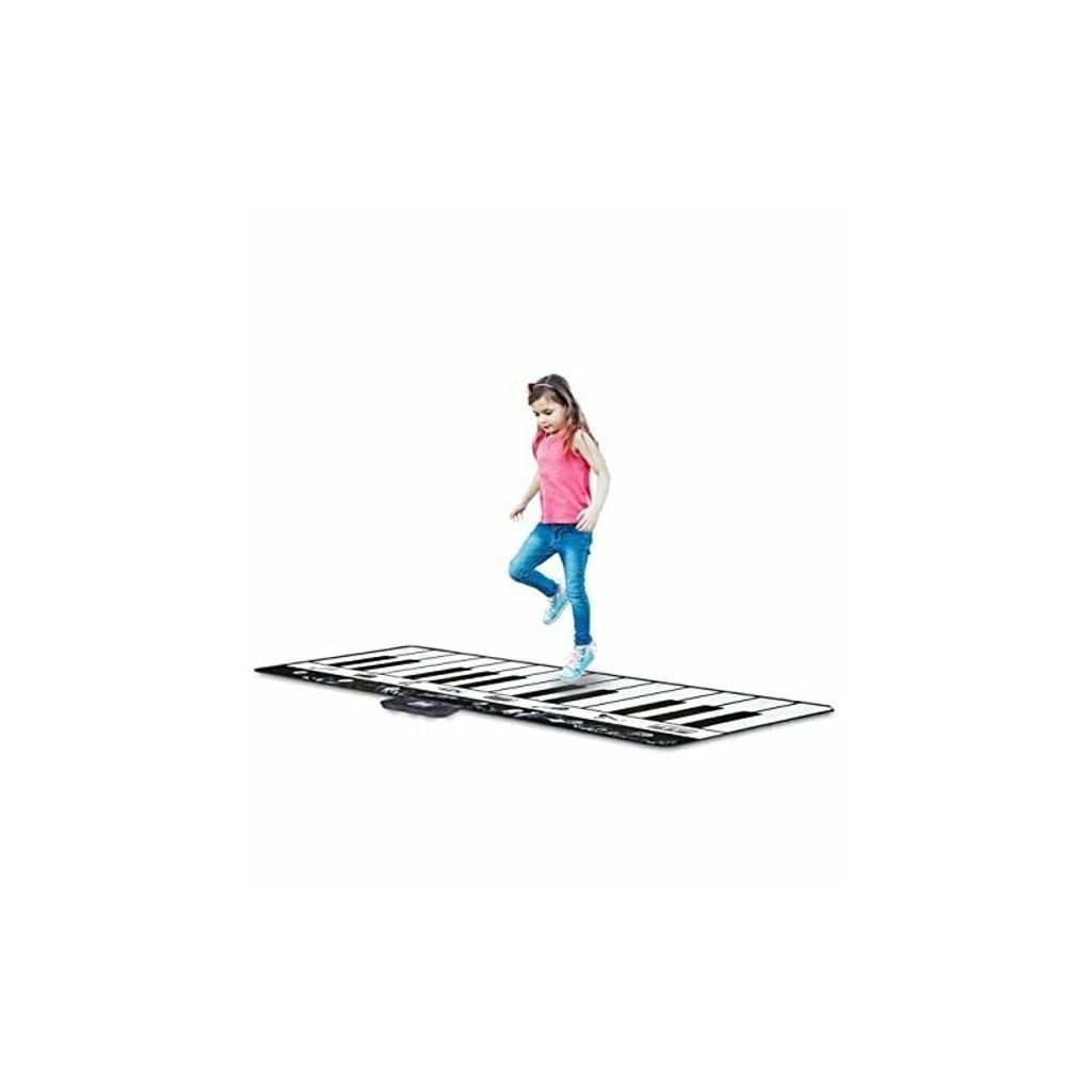 DEQUBE XL Piano Musical Floor Blanket, Schwarz & Weiß, 180 x 73 cm (917D00036) DEQUBE