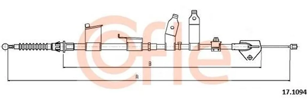 Câble de frein à main pour Toyota Auris - Remplacement OE 4642002130