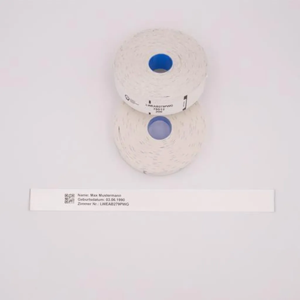 Bracelet thermique Brother blanc 25 x 279 mm adhésif haute résistance