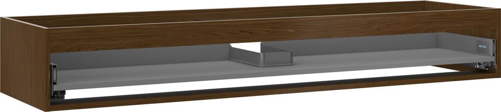 Mexen Box-A Waschtischunterschrank Korpus 160 cm, 1 Schublade, Nussbaum - 91AX0-1600-235-1-86