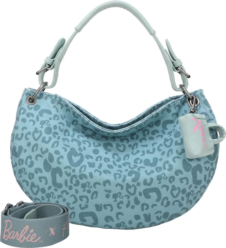 Fritzi aus Preußen Schultertasche Umhängetasche Bitzi11 Leo Silhouette Limited Barbie Hobo Bag Leo Soft Mint petrol