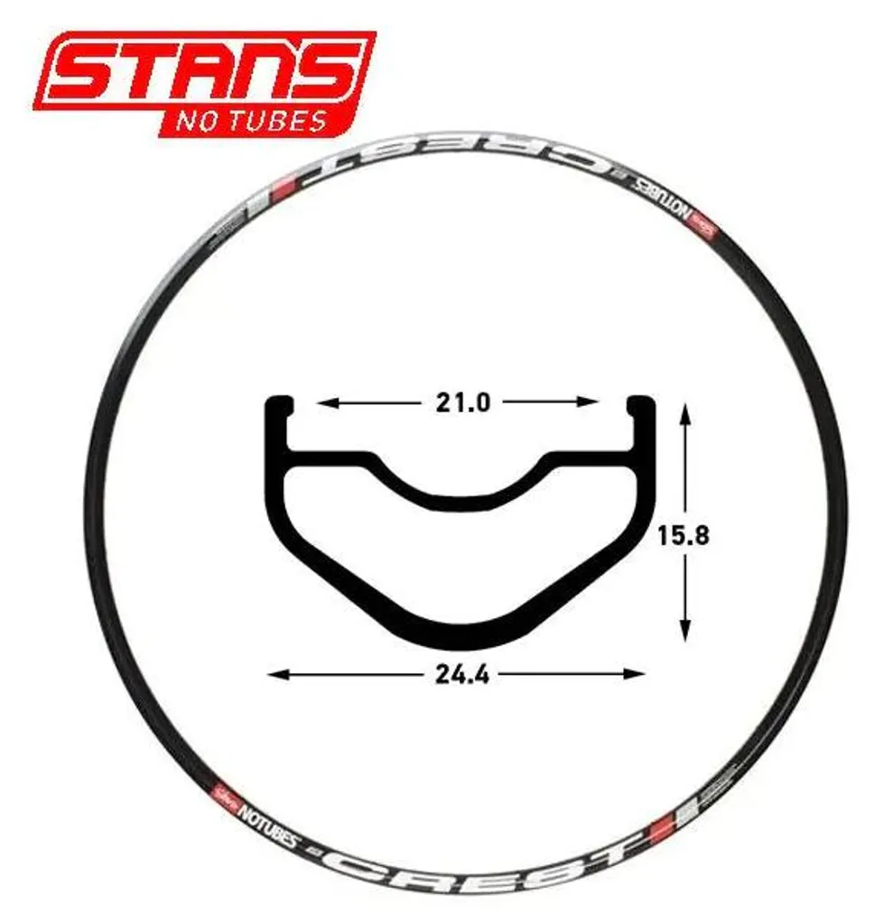Cercle de roue VTT Stans Notubes Crest MK3 27,5 pour montage tubeless