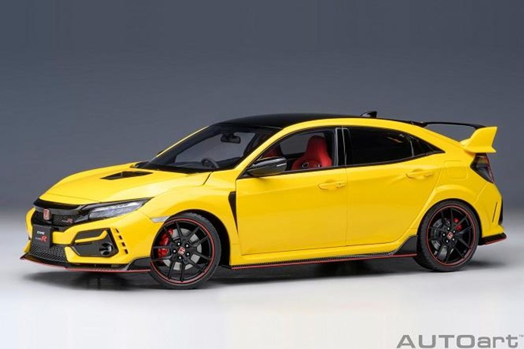 AUTOart 73225 - 1/18 Honda Civic Type R (FK8) Limited Edition (Sunlight Yellow)