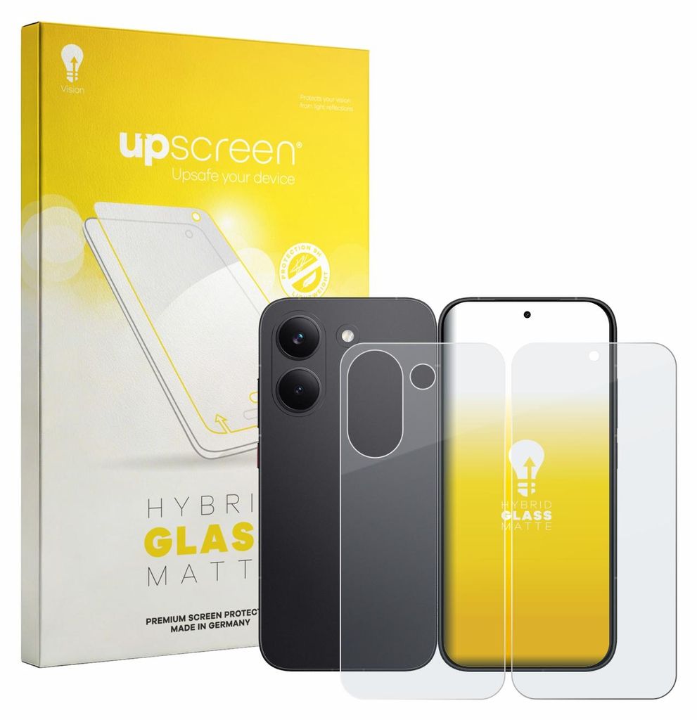 upscreen Entspiegelungs Schutzglas für Xiaomi Poco X8 Pro (Display+Rückseite) Schutzfolie Panzer Folie Glas Display Schutz matt