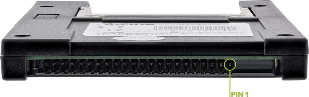 InLine Schnittstellenkarte, IDE 6,35cm (2,5") auf 2x CF Karte, IDE, Typ II, Beige, Schwarz, Grün, 100 mm, 0,65 mm, 70 mm