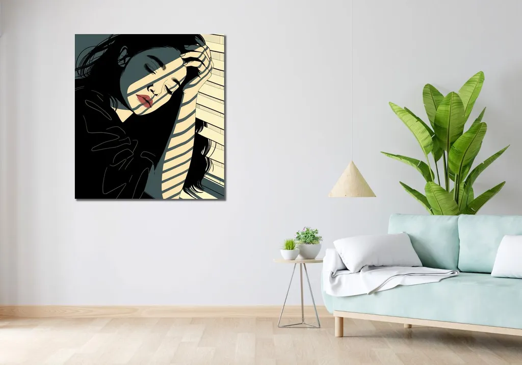 Tableau Image Concept 90 x 100 cm - Décoration Murale Format Carré