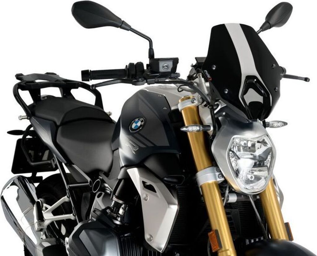 Puig 3773N Windschutzscheibe New Generation – Verstellbar, Schwarz, Für Motorräder