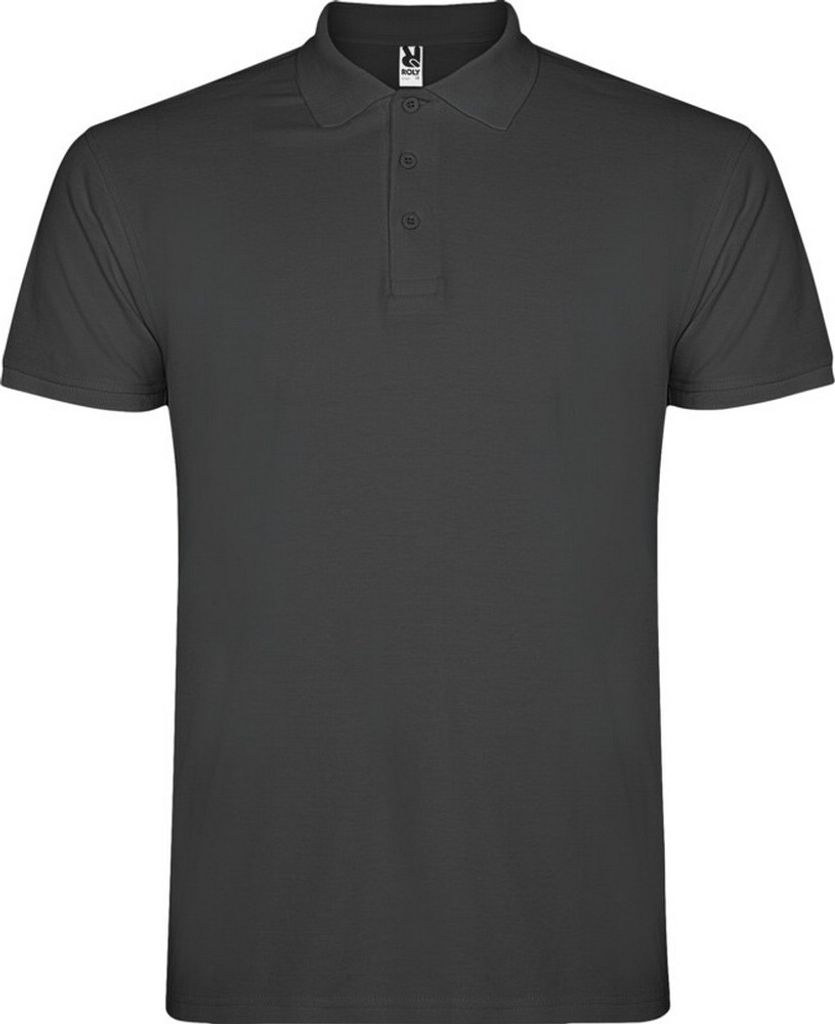 Roly - "Star" Poloshirt für Herren kurzärmlig PF4346 (S) (Dunkelgrau)