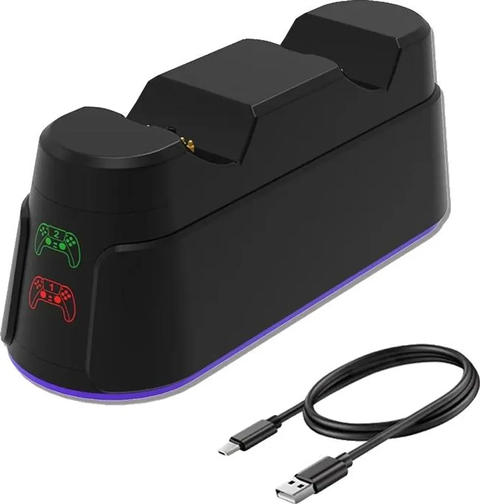 Stazione di Ricarica Doppia Controller PS5 5202 Nero - Offerta Shop