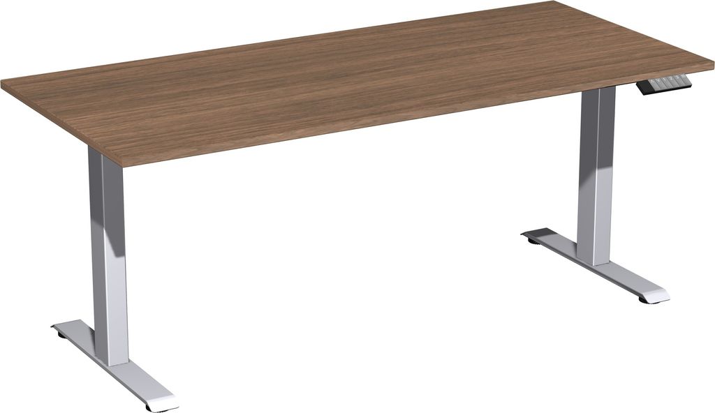 Geramöbel Tisch Elevate Plus 1800x800x630-1280mm si/nu