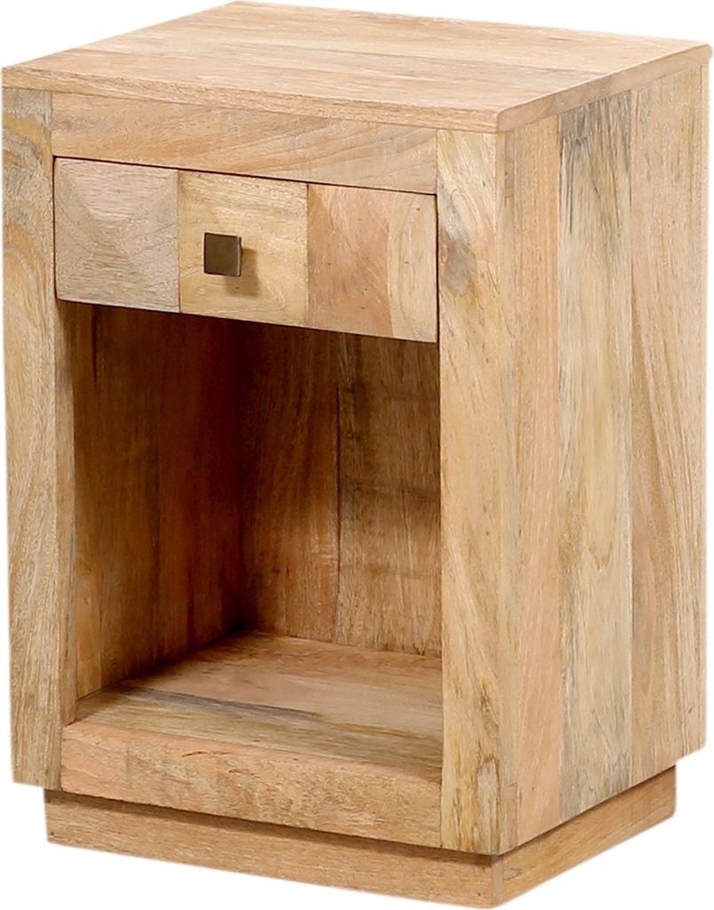 Marrakesch Skandinavische Deko Nachttisch kleine Kommode aus Holz 60cm hoch | Beistelltisch für Schlafzimmer & Kinderzimmer als moderne Möbel | M...